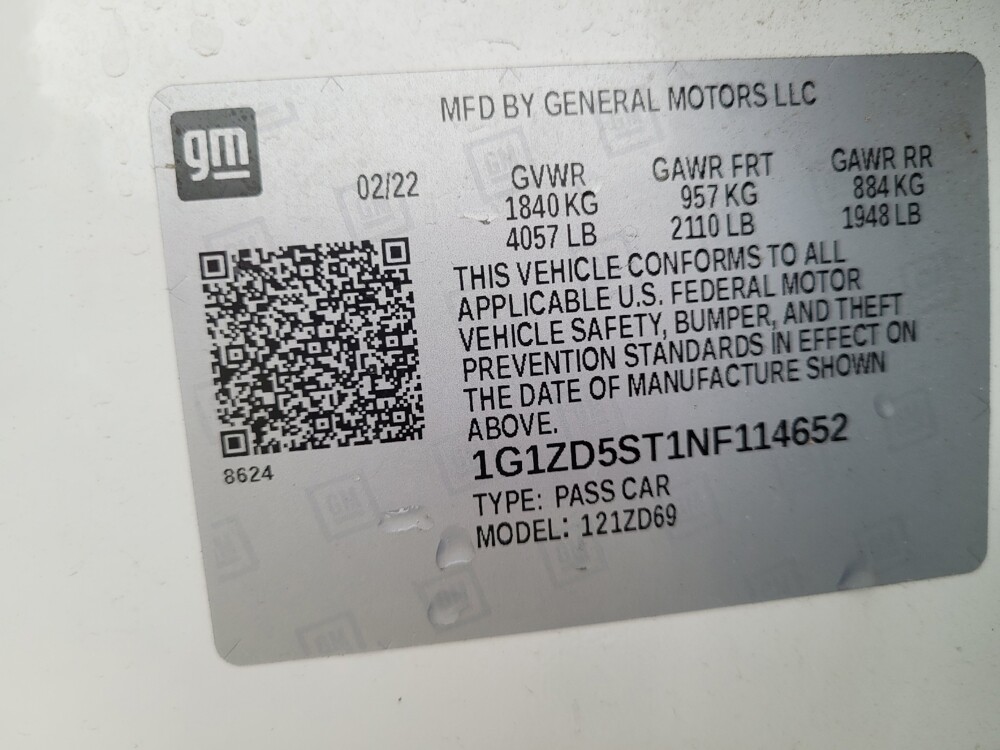 2022 Chevrolet Malibu in Salem, VA 24153 - 18141840 33