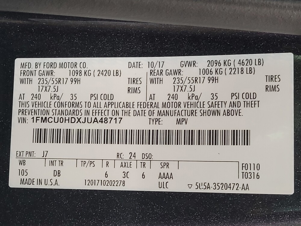 2018 Ford Escape in Jacksonville, FL 32210 - 18141851 33
