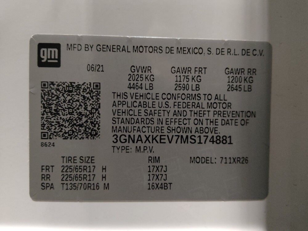 2021 Chevrolet Equinox in Hialeah, FL 33014 - 18141903 33