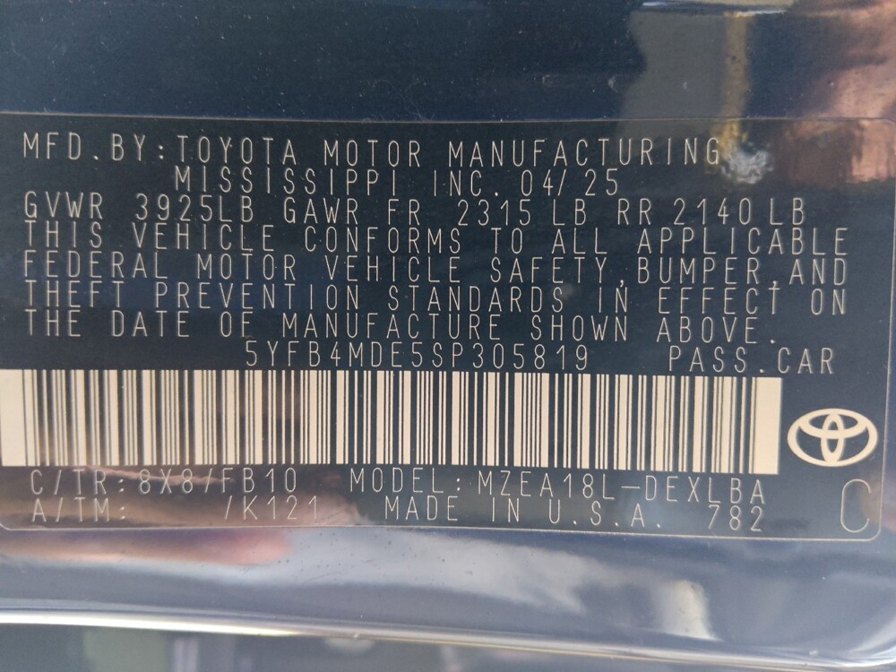 2025 Toyota Corolla in Houston, TX 77060 - 18141906 33