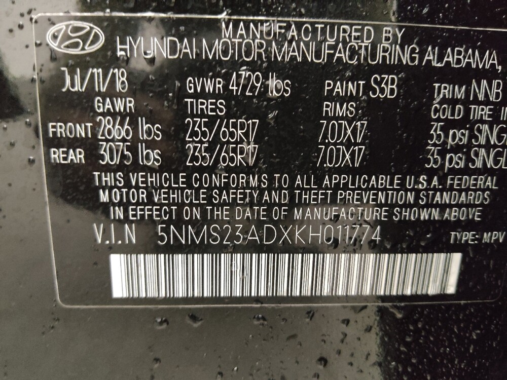 2019 Hyundai Santa Fe in Augusta, GA 30907 - 18141924 33