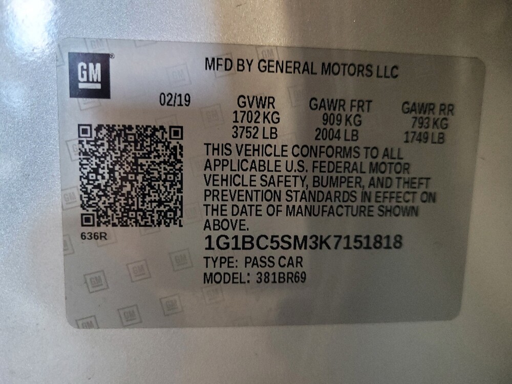 2019 Chevrolet Cruze in Sanford, FL 32773 - 18141945 33