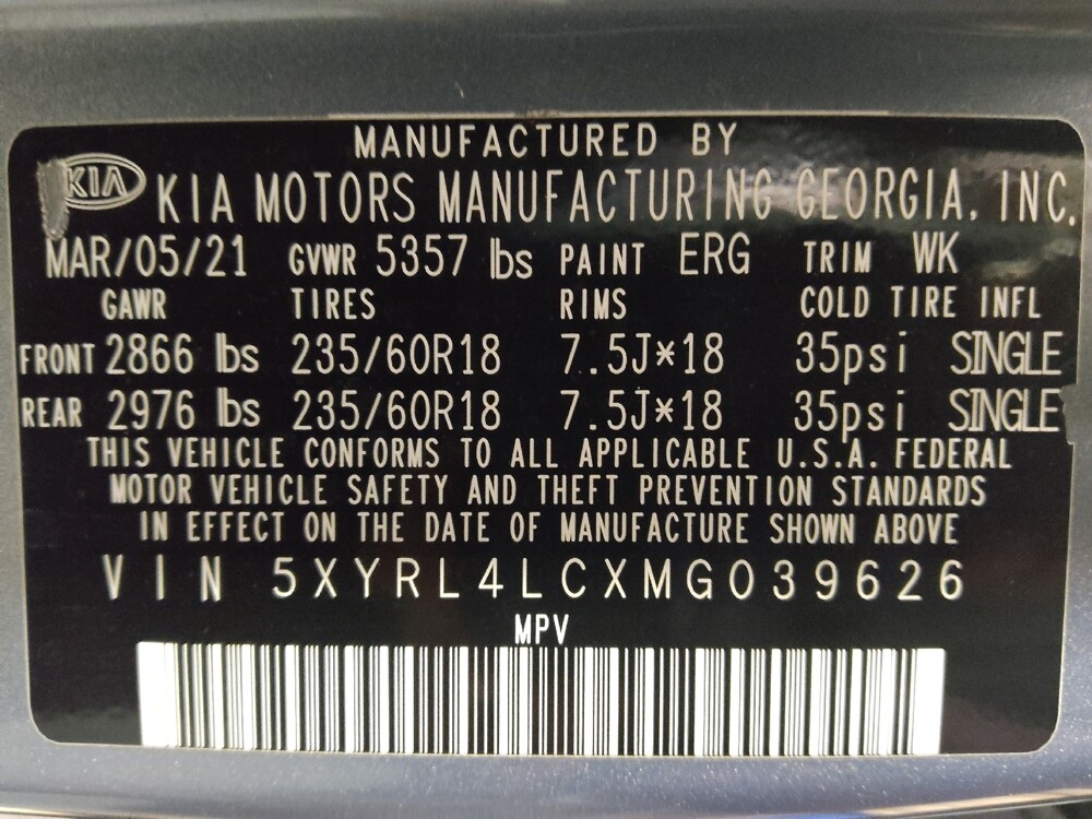 2021 Kia Sorento in Conyers, GA 30094 - 18141951 33