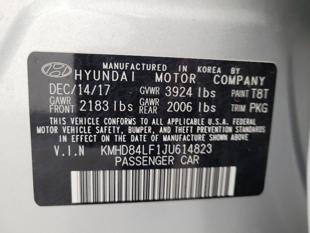 2018 Hyundai Elantra in Las Vegas, NV 89104 - 18141963 33