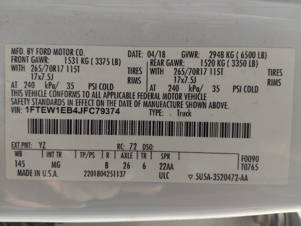 2018 Ford F150 in Temple, TX 76502 - 18141972 33