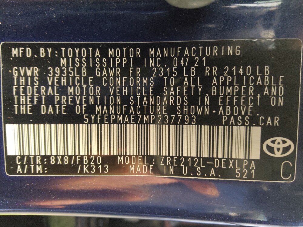 2021 Toyota Corolla in Houston, TX 77074 - 18141981 33