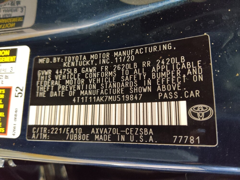 2021 Toyota Camry in Knoxville, TN 37923 - 18142011 33