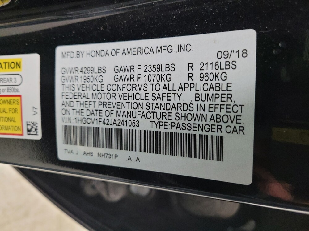 2018 Honda Accord in Taylor, MI 48180 - 18142018 33