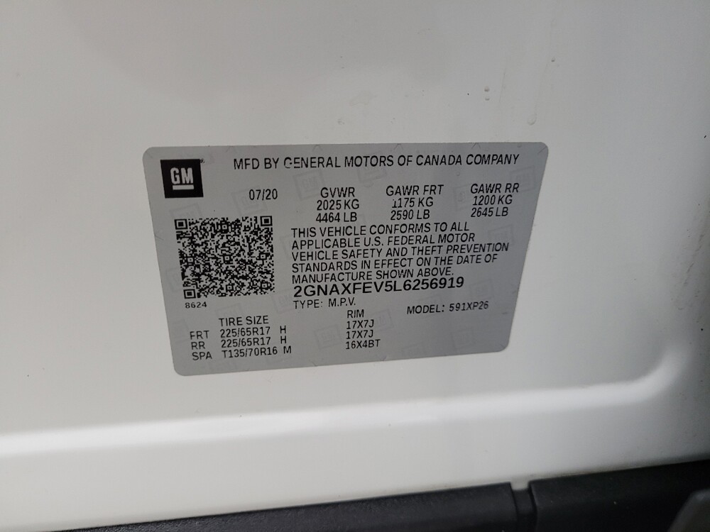 2020 Chevrolet Equinox in Eastpointe, MI 48021 - 18142037 33