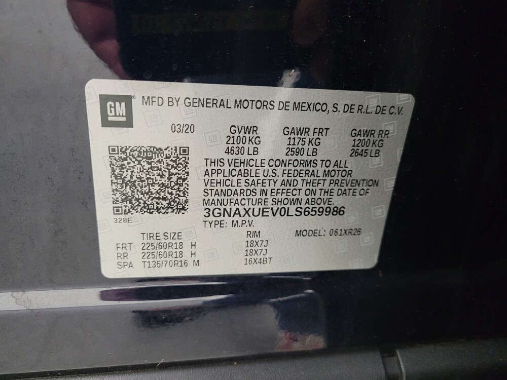 2020 Chevrolet Equinox in Eastpointe, MI 48021 - 18142089 33