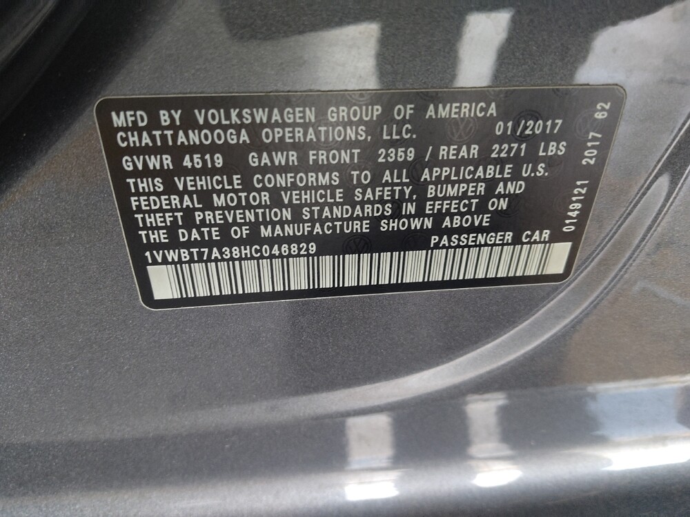 2017 Volkswagen Passat in Pelham, AL 35124 - 18142191 33