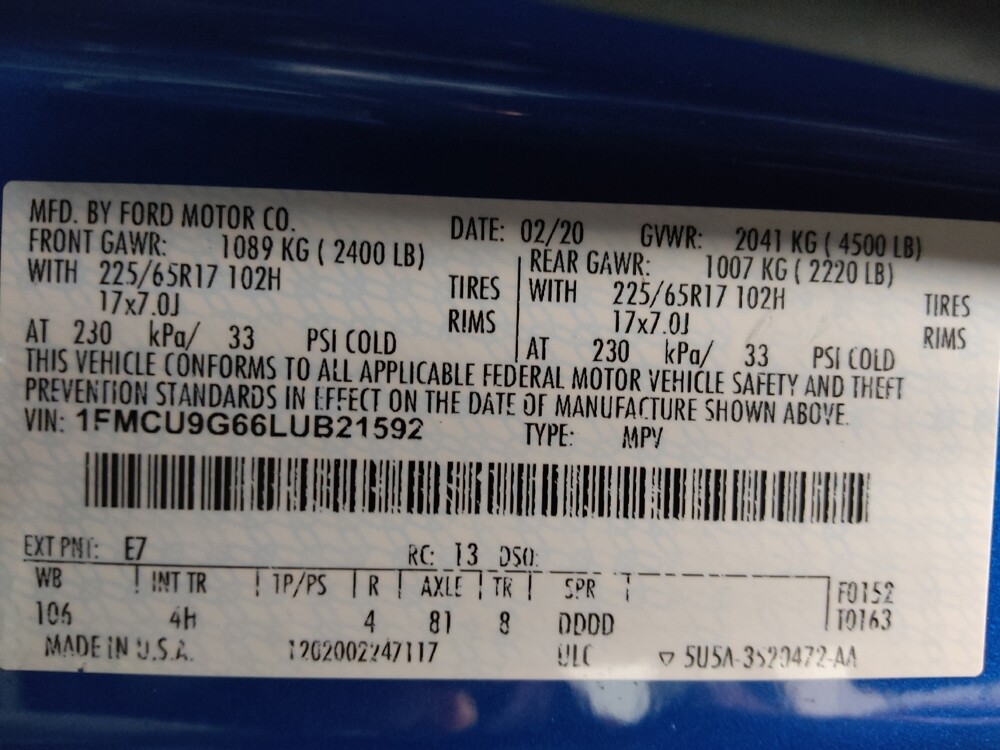 2020 Ford Escape in Birmingham, AL 35215 - 18142204 33
