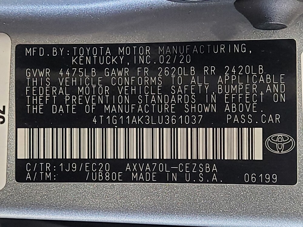 2020 Toyota Camry in Orlando, FL 32808 - 18142233 33