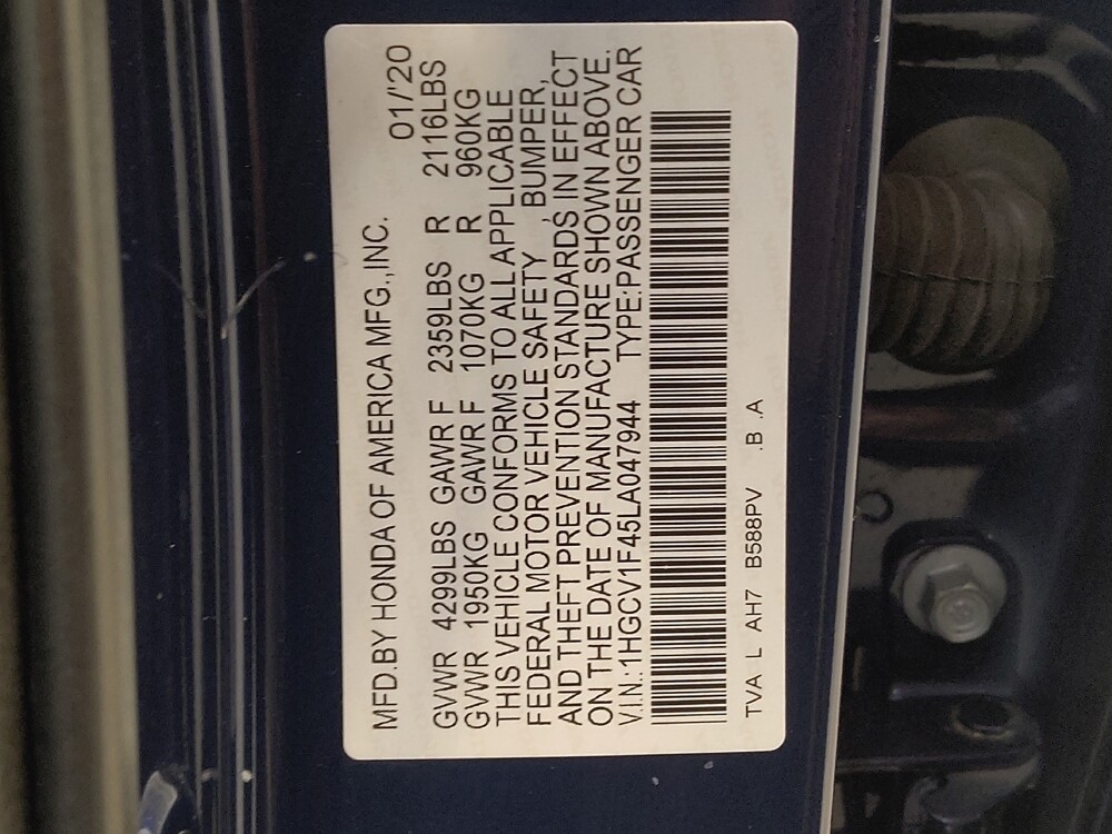 2020 Honda Accord in Fairfield, OH 45014 - 18142259 33