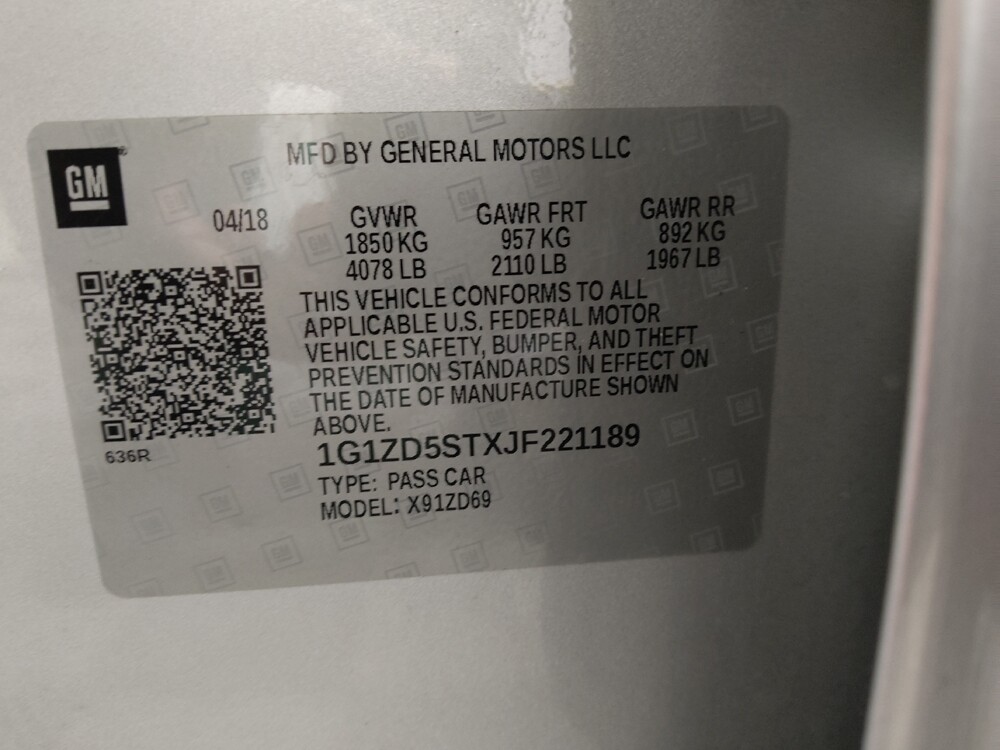 2018 Chevrolet Malibu in Midlothian, IL 60445 - 18142283 33
