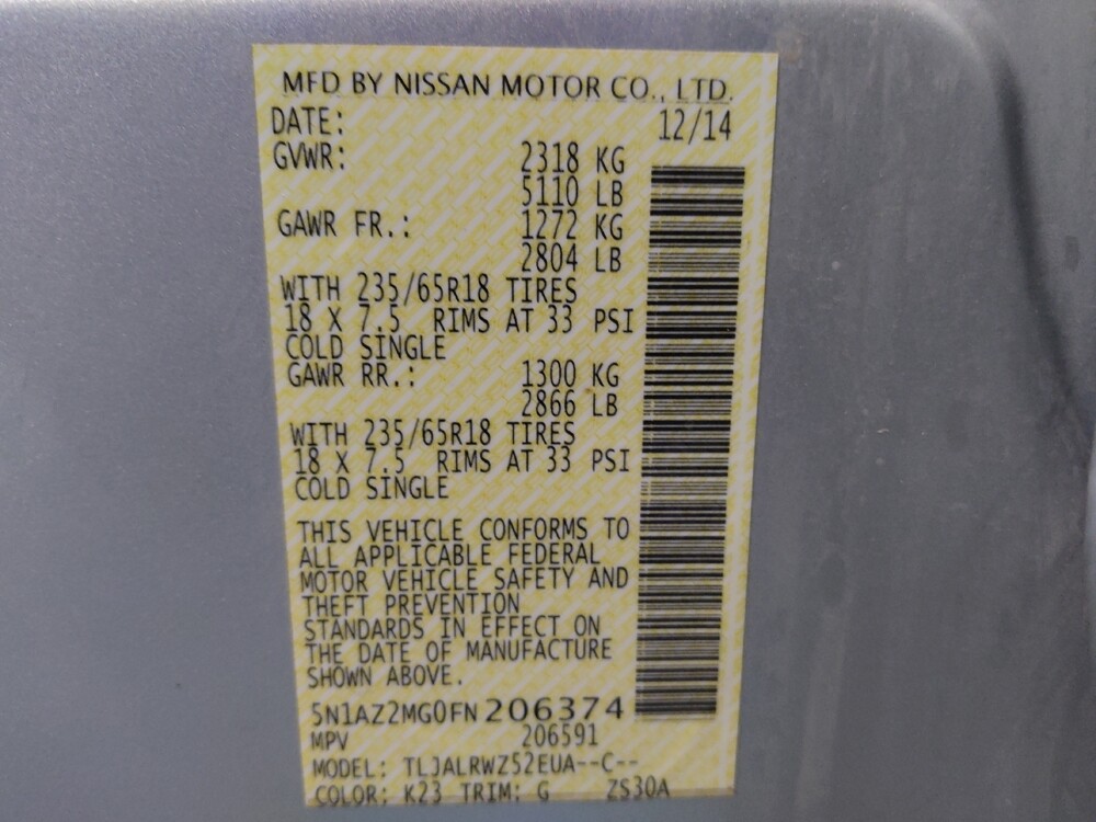 2015 Nissan Murano in Temple, TX 76502 - 18142351 33