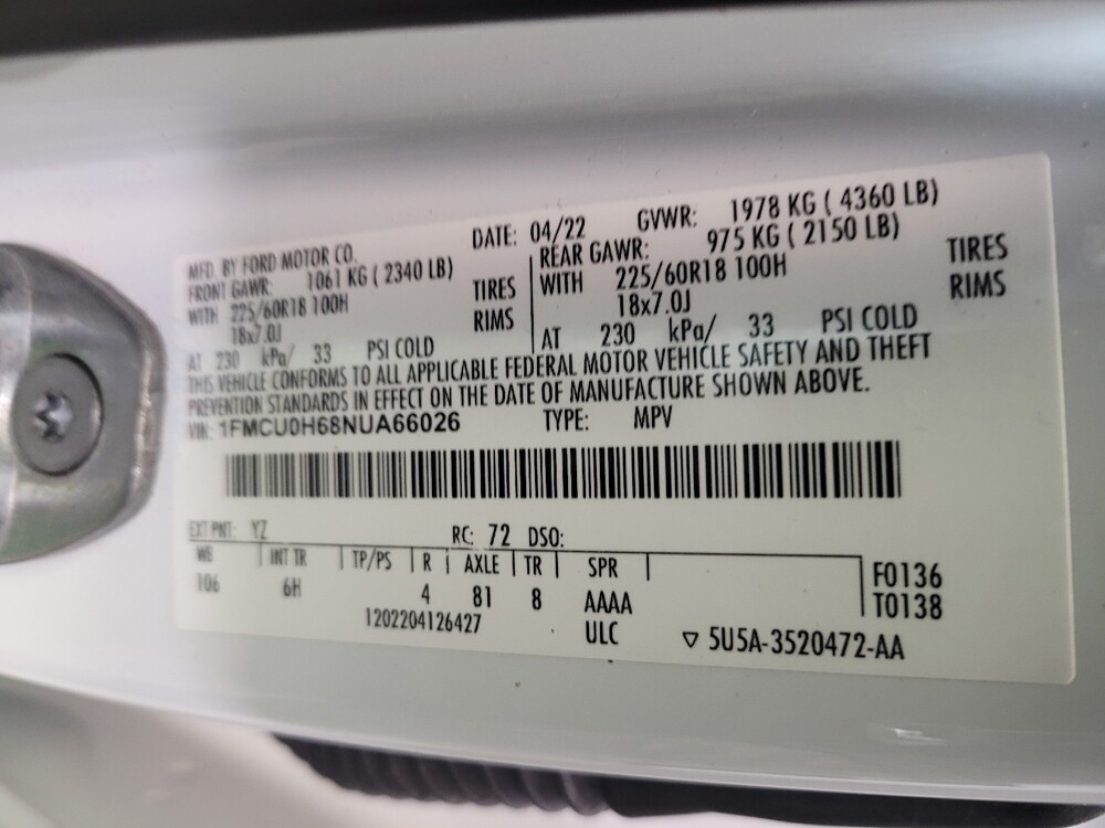 2022 Ford Escape in Fairfield, OH 45014 - 18142394 33