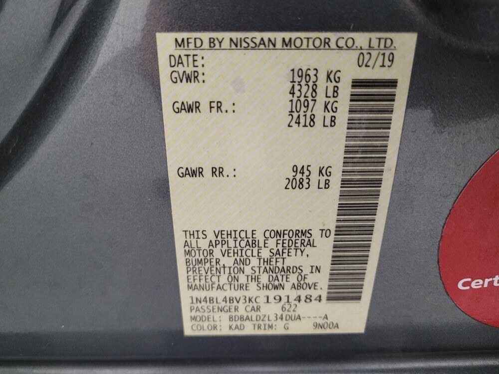 2019 Nissan Altima in Riverside, CA 92504 - 18142487 33