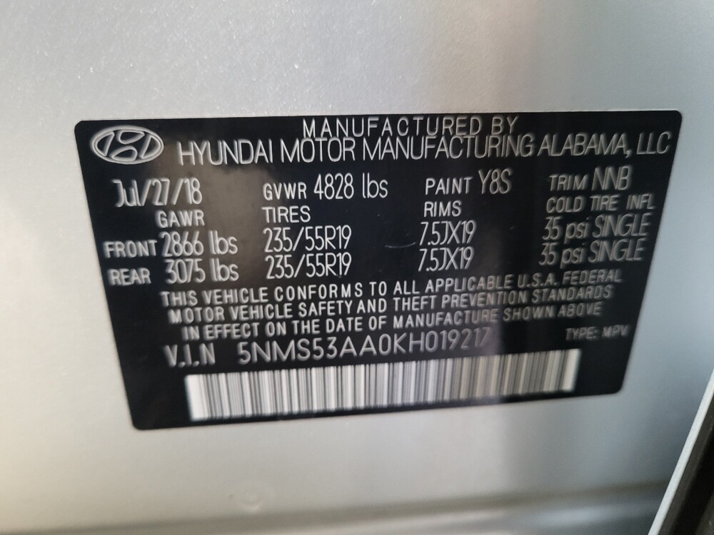 2019 Hyundai Santa Fe in Montclair, CA 91763 - 18142490 33