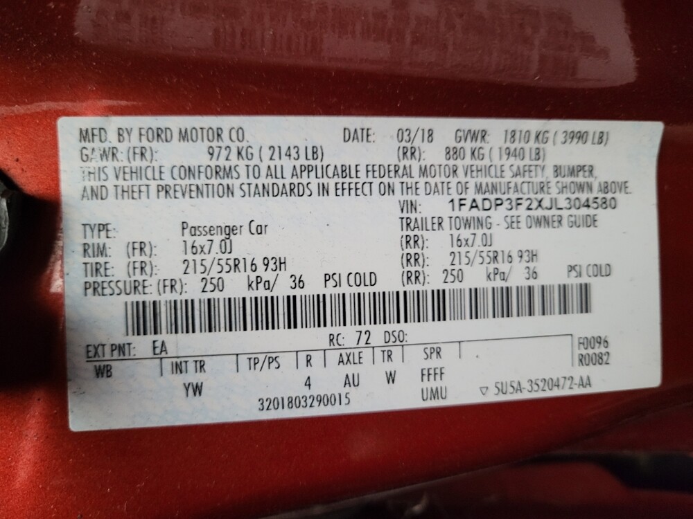 2018 Ford Focus in Sacramento, CA 95821 - 18142495 33