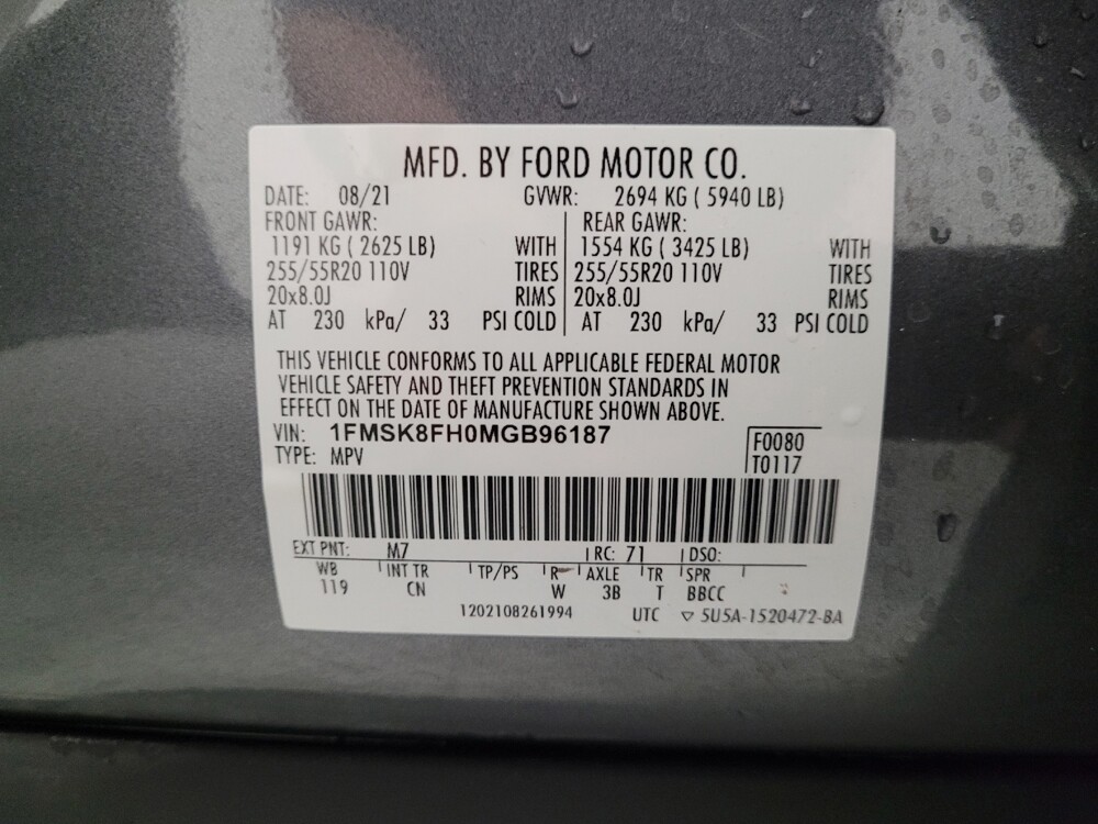 2021 Ford Explorer in Fresno, CA 93726 - 18142511 33