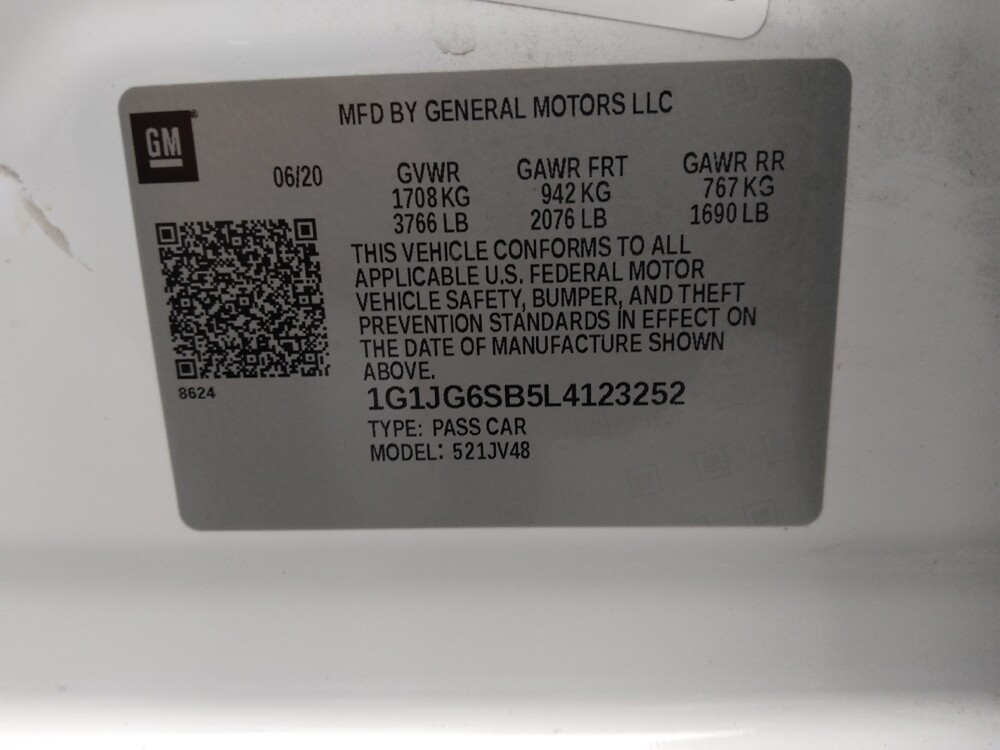 2020 Chevrolet Sonic in Topeka, KS 66611 - 18142516 33
