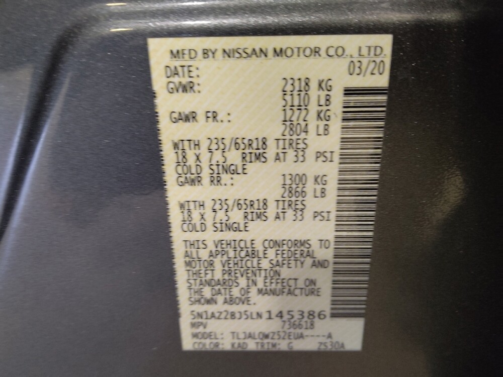 2020 Nissan Murano in Savannah, GA 31419 - 18142635 33