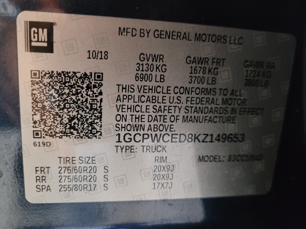 2019 Chevrolet Silverado 1500 in Ocala, FL 34471 - 18142672 33