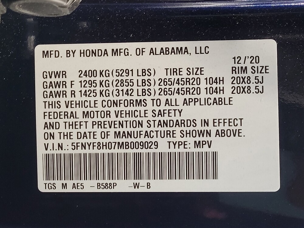 2021 Honda Passport in Ocala, FL 34471 - 18142673 33