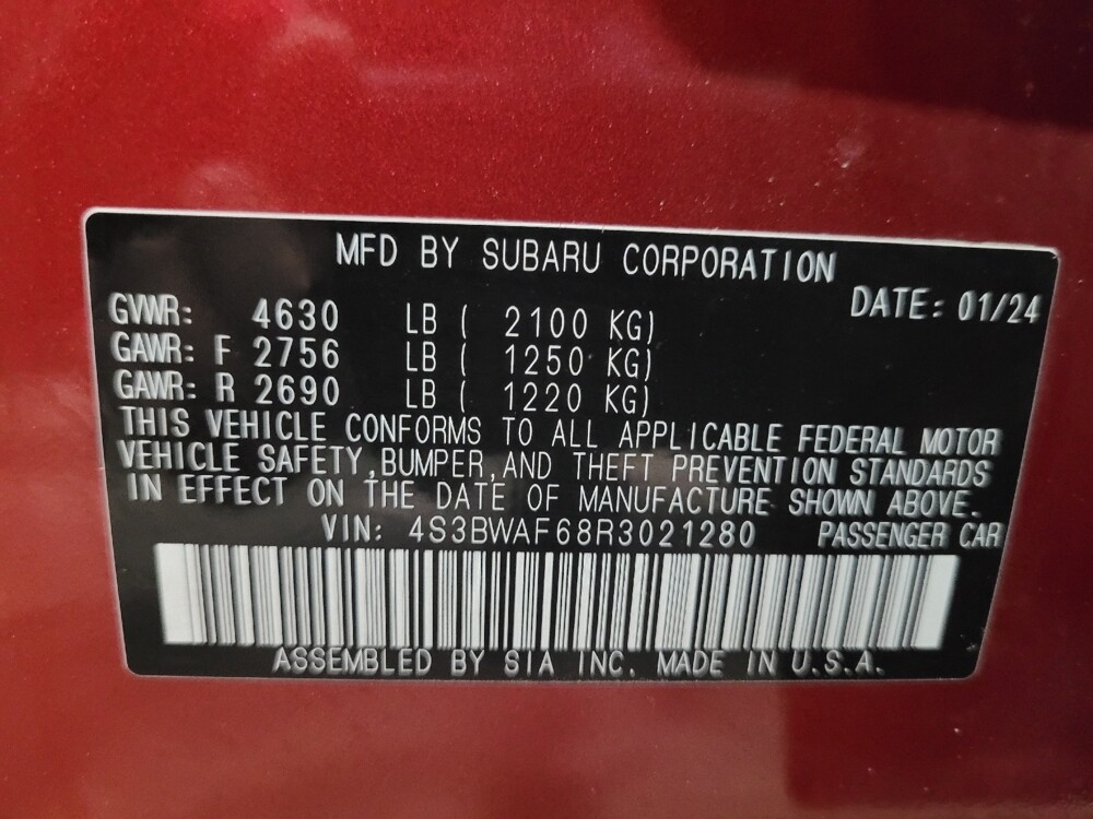 2024 Subaru Legacy in Plymouth Meeting, PA 19462 - 18142703 33
