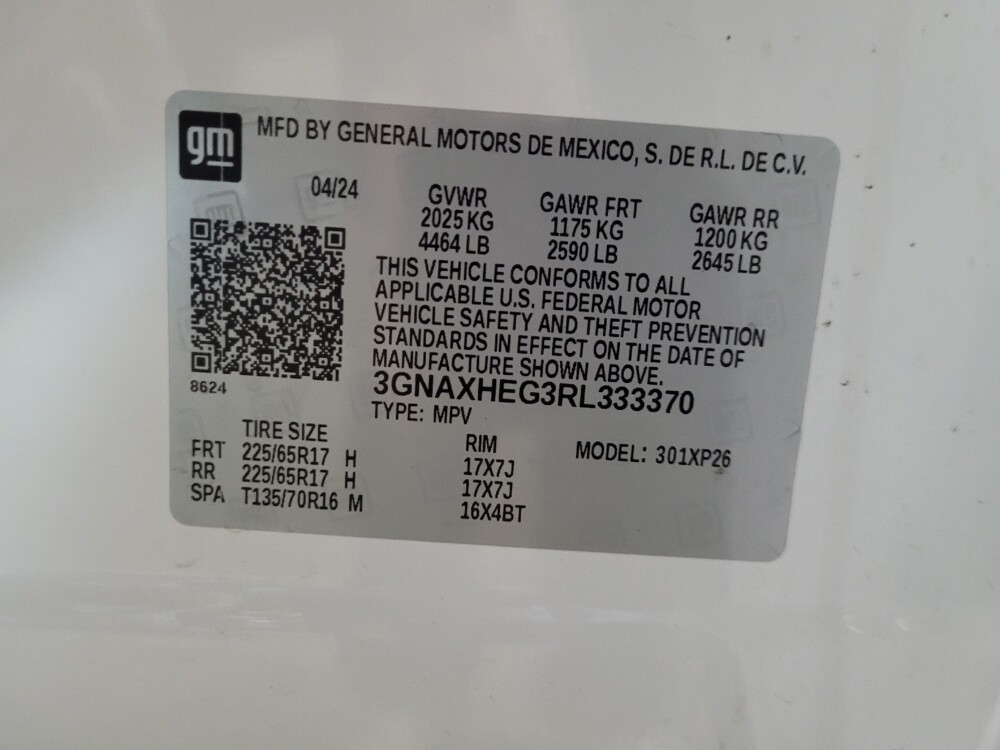 2024 Chevrolet Equinox in Williamstown, NJ 8094 - 18142708 33