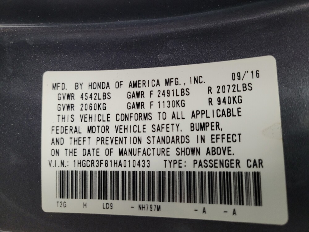 2017 Honda Accord in Las Vegas, NV 89104 - 18142754 33