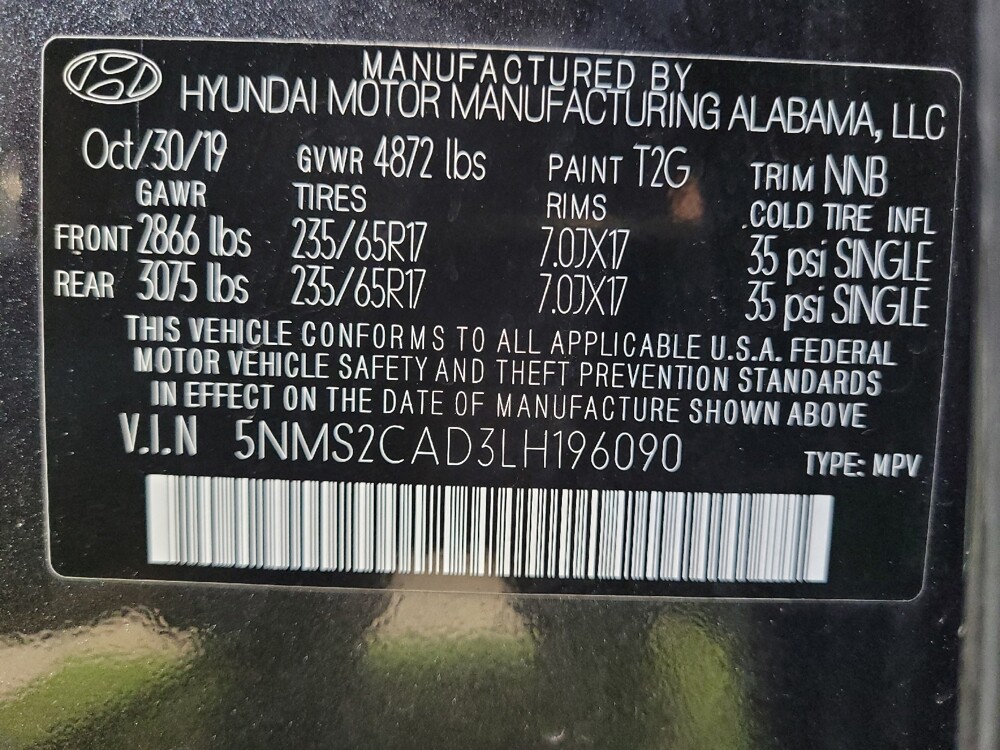 2020 Hyundai Santa Fe in Tampa, FL 33612 - 18142768 33