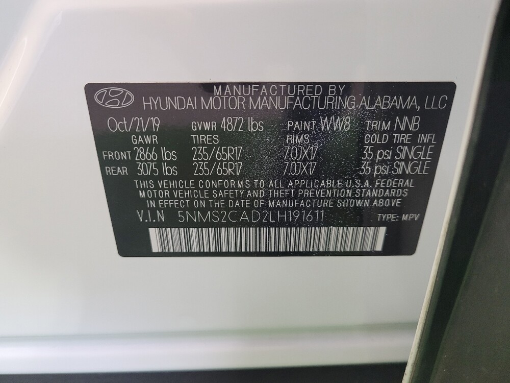 2020 Hyundai Santa Fe in Louisville, KY 40258 - 18142774 33