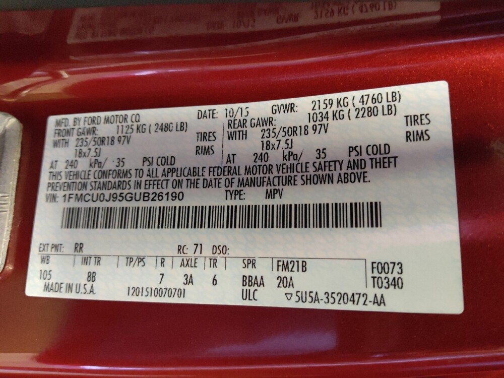 2016 Ford Escape in Glendale, AZ 85301 - 18142797 33
