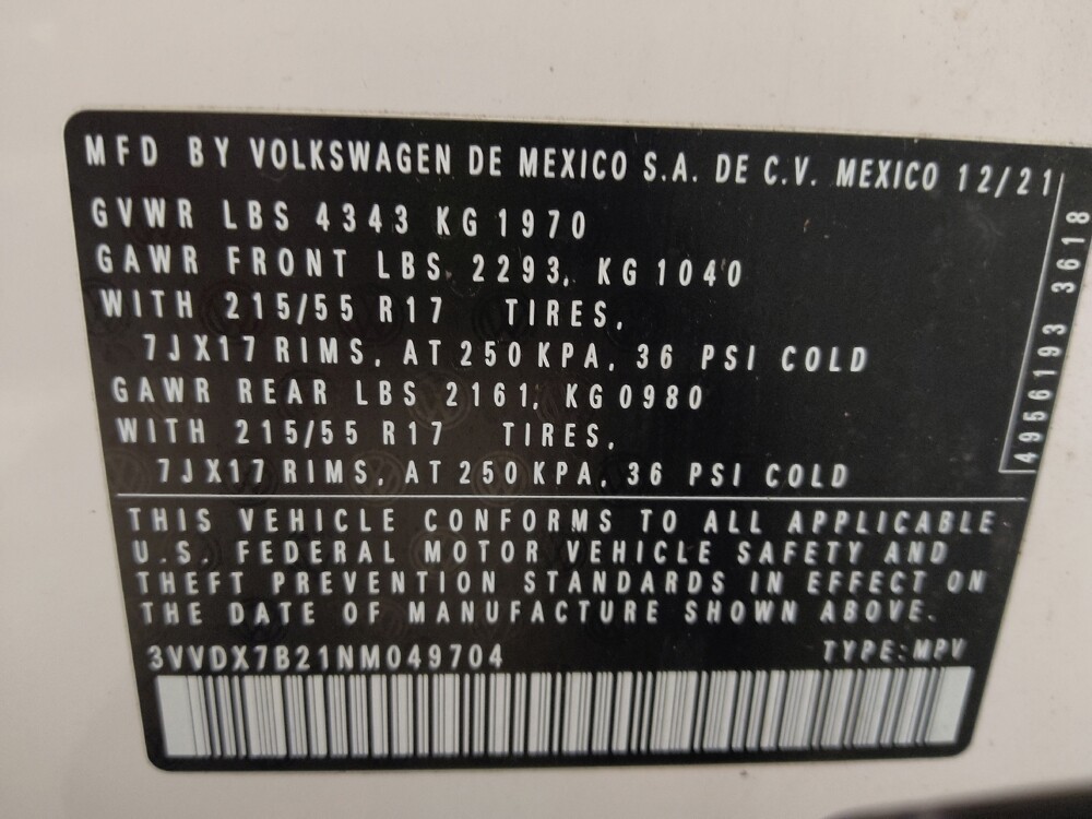 2022 Volkswagen Taos in Tampa, FL 33619 - 18142920 33