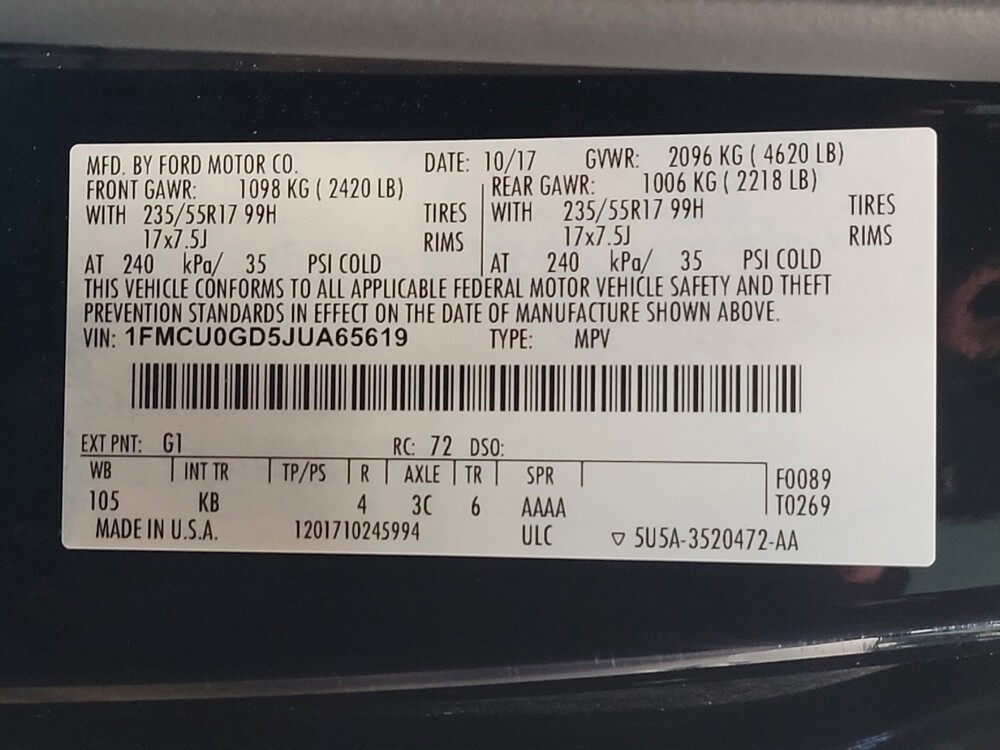 2018 Ford Escape in Jacksonville, FL 32210 - 18143019 33