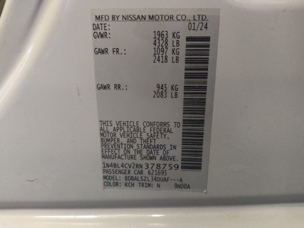 2024 Nissan Altima in Glendale, AZ 85301 - 18143056 33
