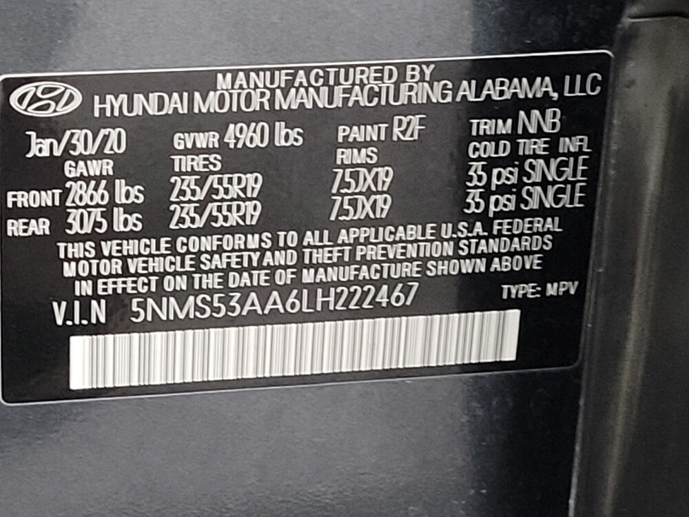 2020 Hyundai Santa Fe in Houston, TX 77034 - 18143087 33