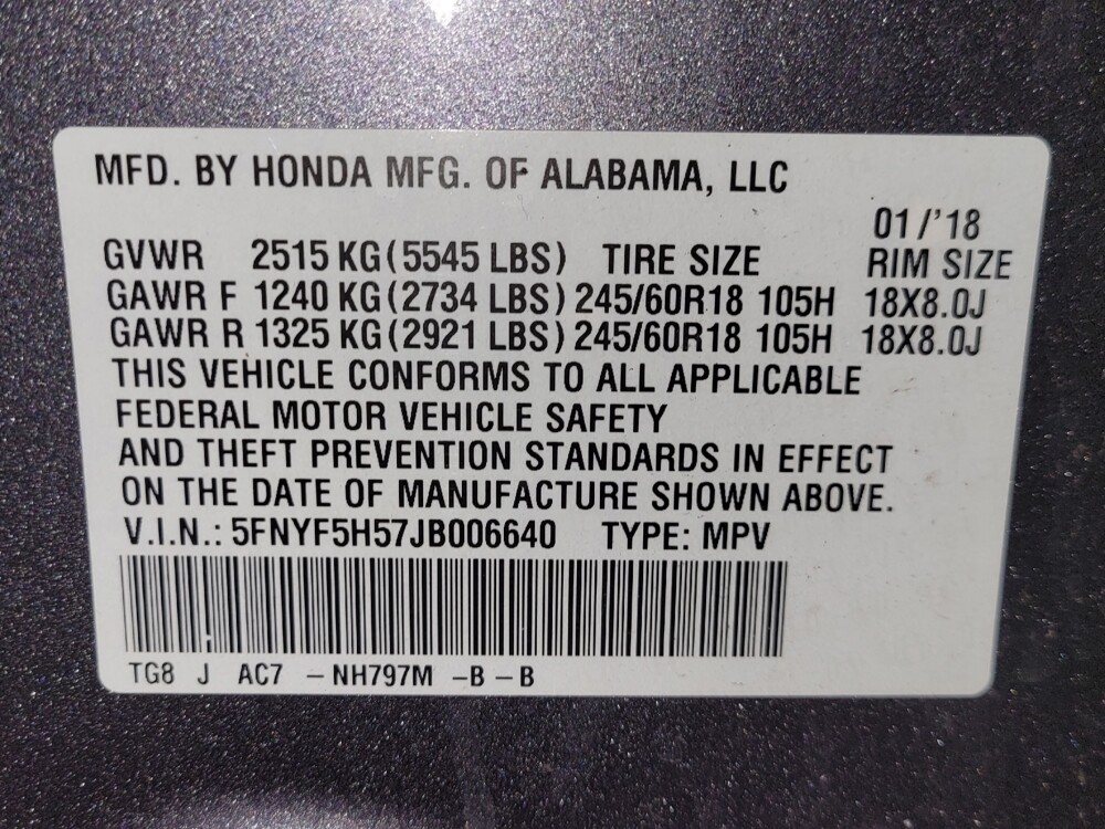 2018 Honda Pilot in Miami, FL 33157 - 18143159 33