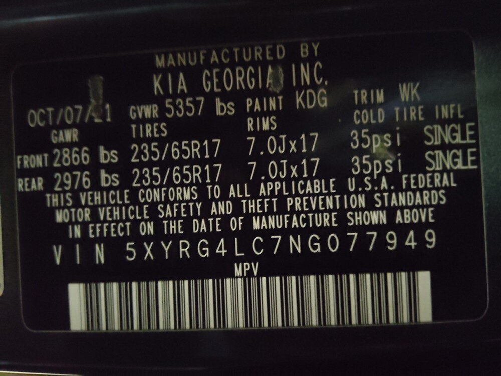 2022 Kia Sorento in Charlotte, NC 28213 - 18143167 33