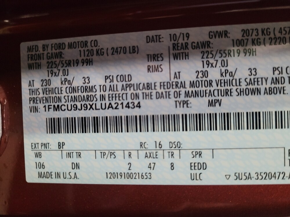 2020 Ford Escape in Henrico, VA 23223 - 18143194 33