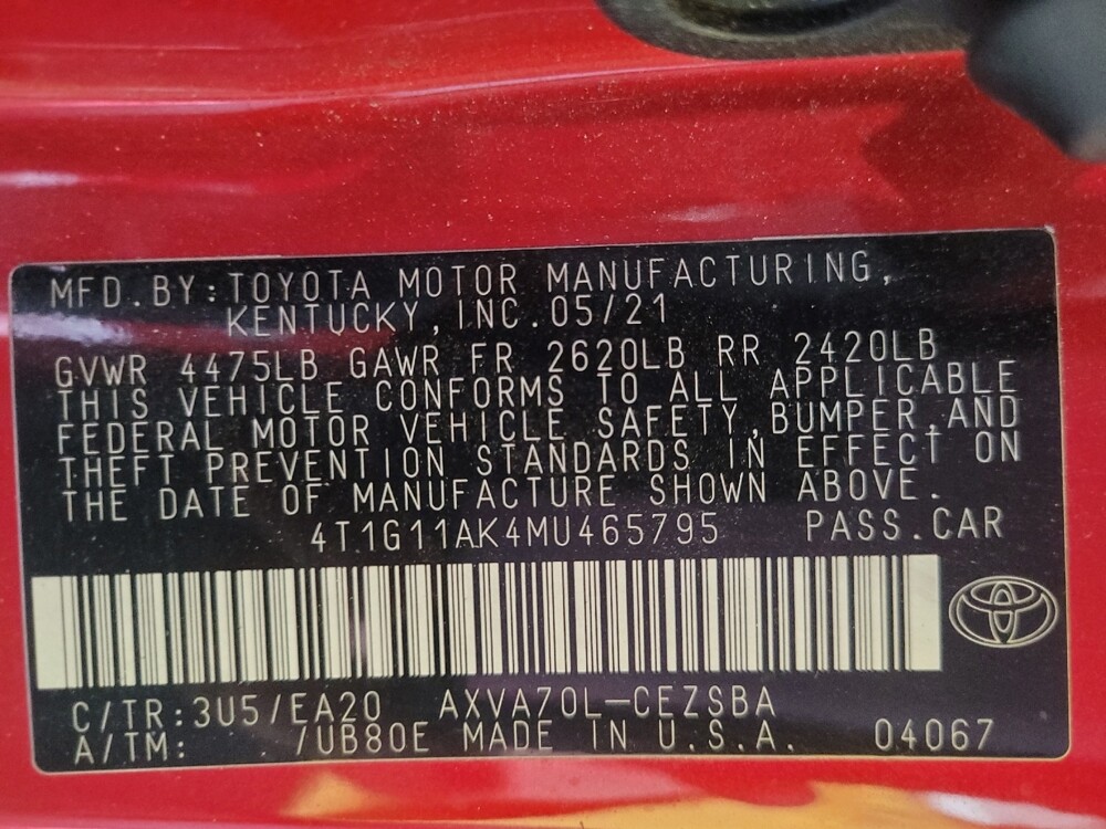 2021 Toyota Camry in Augusta, GA 30907 - 18143295 33