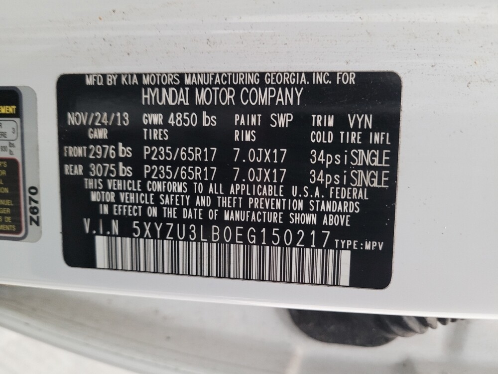 2014 Hyundai Santa Fe in El Cajon, CA 92020 - 18143360 33
