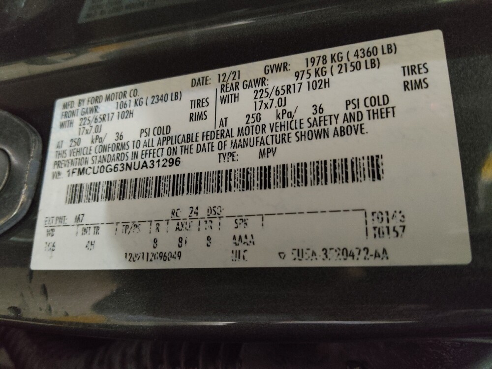 2022 Ford Escape in Union City, GA 30291 - 18143398 33