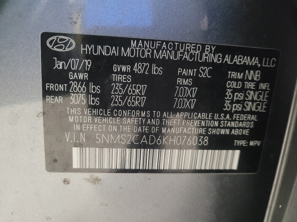 2019 Hyundai Santa Fe in Conyers, GA 30094 - 18143405 33