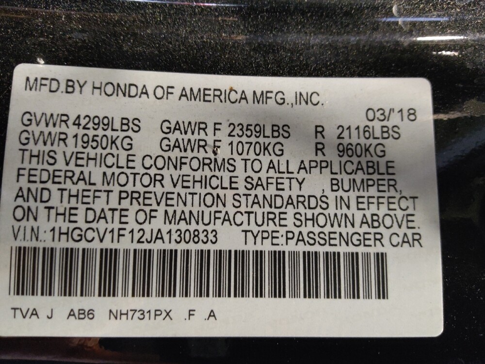 2018 Honda Accord in Chandler, AZ 85225 - 18143434 33