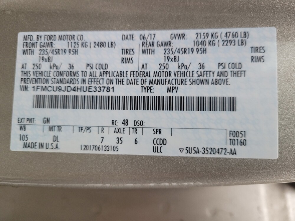 2017 Ford Escape in Huntsville, AL 35816 - 18143445 33