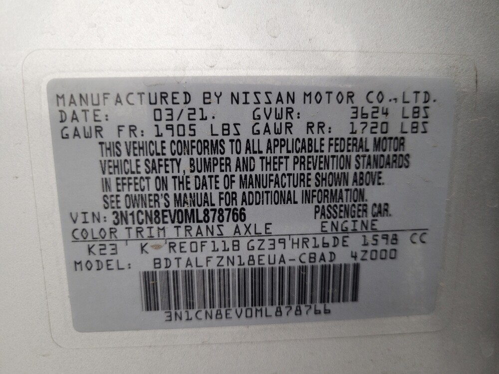 2021 Nissan Versa in Las Vegas, NV 89104 - 18143462 33