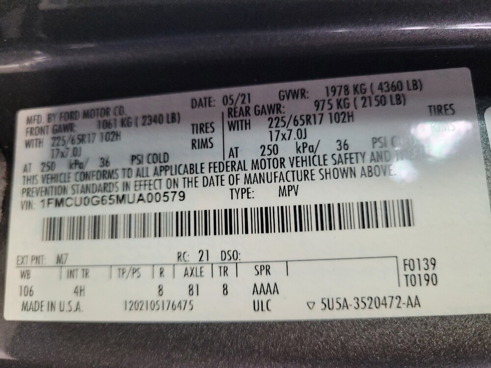 2021 Ford Escape in Tampa, FL 33619 - 18143464 33